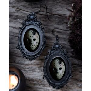 Jason Earrings Friday the Thirteenth Horror Jewelry Halloween Decor